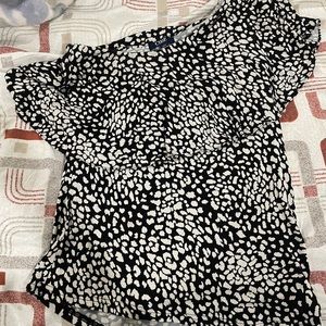 Off the shoulder Chaps shirt